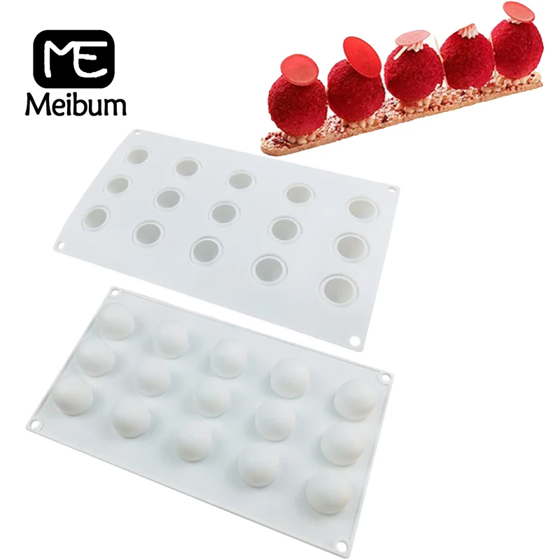 Meibum 15 полости сферической формы силиконовая форма для торта мячик мусс