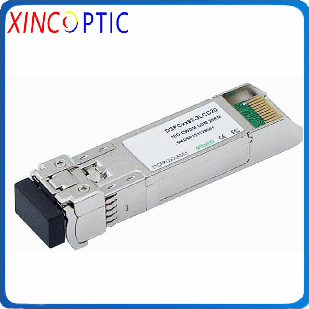 10G 20Km 1270-1330nm SFP + CWDM оптический приемопередатчик 1270nm 1290nm 1310nm 1330nm LC дуплекс 20 дБ DFB PIN