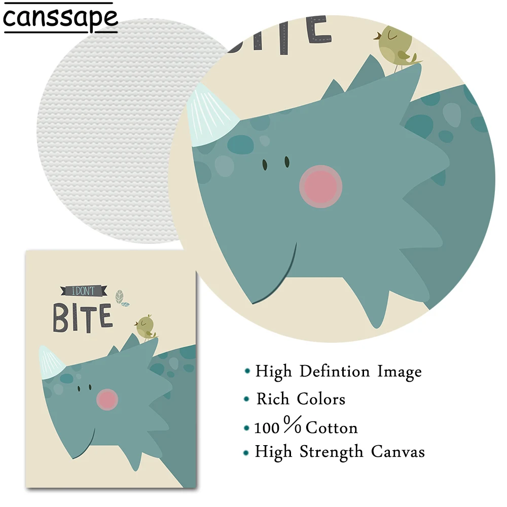 Мальчики Правят Детское Искусство На Стене Холста Печать Постера С Раскрашенными Динозаврами Нордическая Декоративная Картина Для Детской Комнаты Детская Украшение.