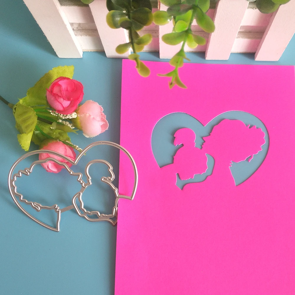 

New mother's day maternal love cutting dies DIY scrapbook, embossed card making, photo album decoration, handmade craft