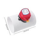 Пластиковый Электрический демпфер 220 В, обратный клапан 110 мм, регулирующие клапаны объема воздуха для вентиляционной трубы