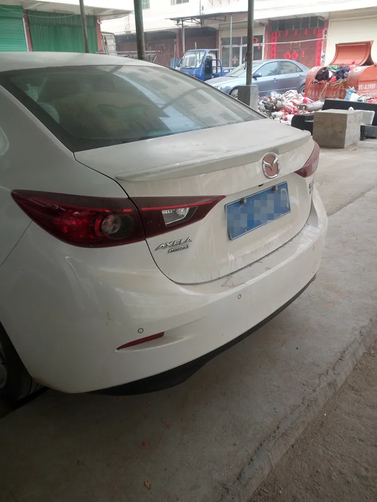 Спойлер для Mazda 3 2014 2019 спортивный спойлер AXELA из АБС пластика автомобильное