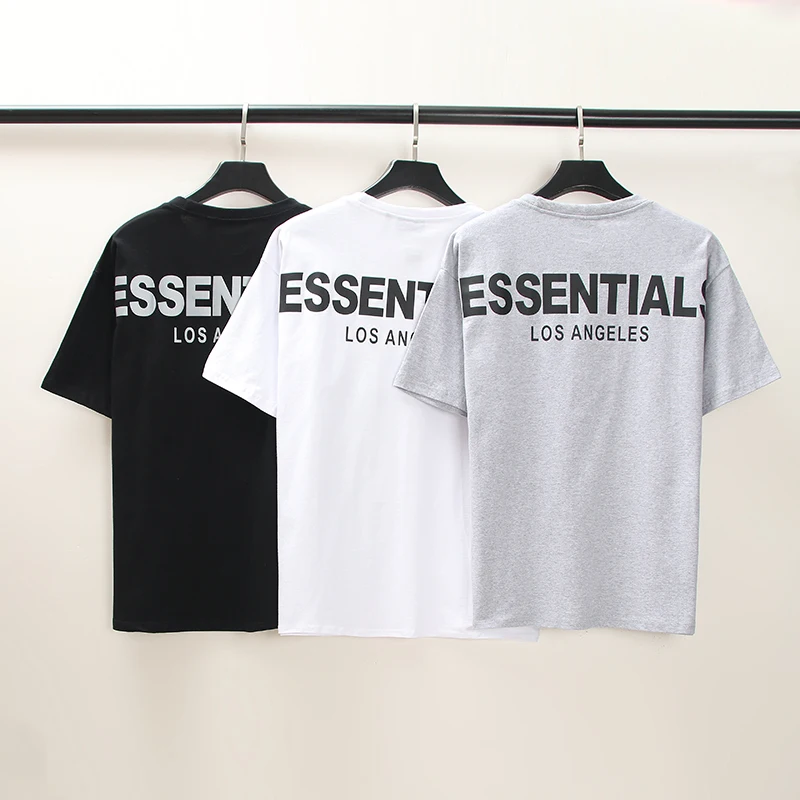 

Los Angeles Exclusive Reflective Men's Essentials T Shirt Men Wome Casual 1:1 High Quality Oversized Essentials T-shirts Tees