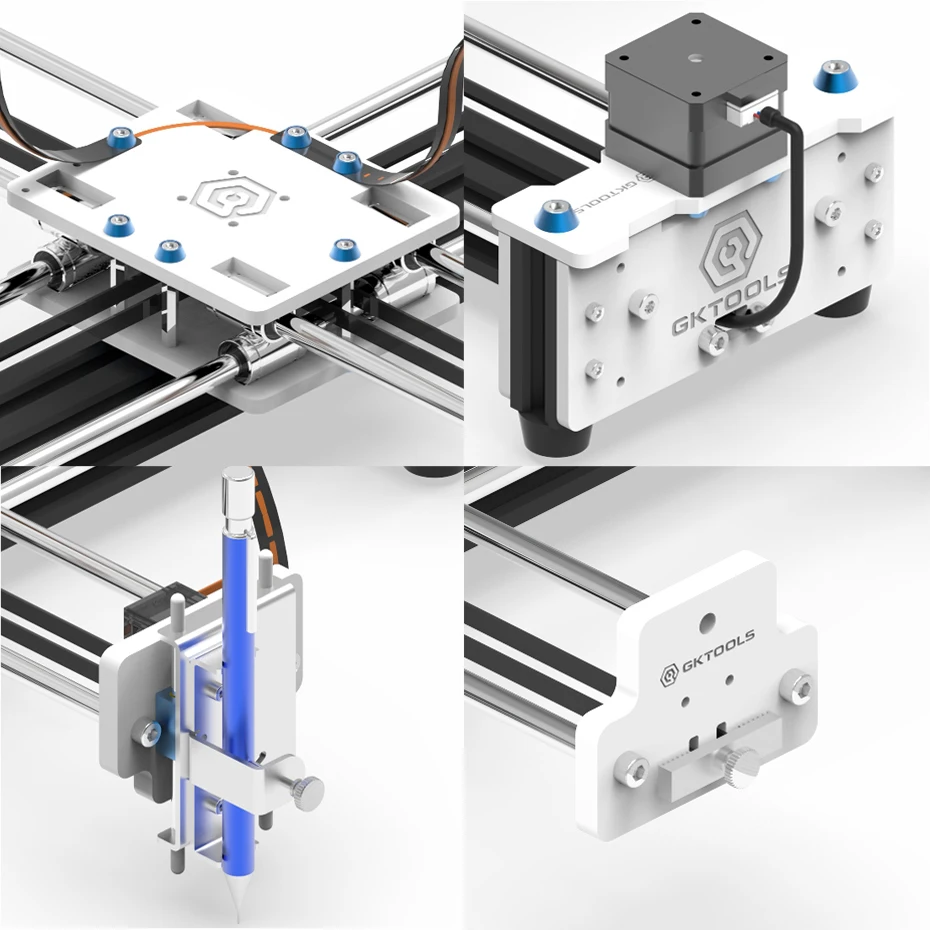 Чертежная машина Новое обновление GKDraw X3 DIY акрил Corexy XY Drawbot GRBL плоттер Комплект Надписи робот ЧПУ