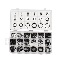 225pcsset professional home use black rubber o ring assortment kit metric automotive grommet seal rubber ring set
