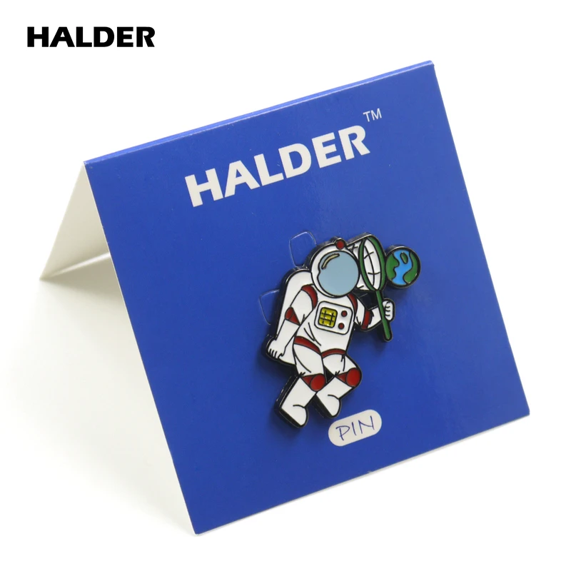 BR0007 HALDER, Мультяшные модные ювелирные изделия, Вселенная, астронавт, космический корабль, планеты, ракета, броши, космос, булавки, Нагрудный значок, одежда