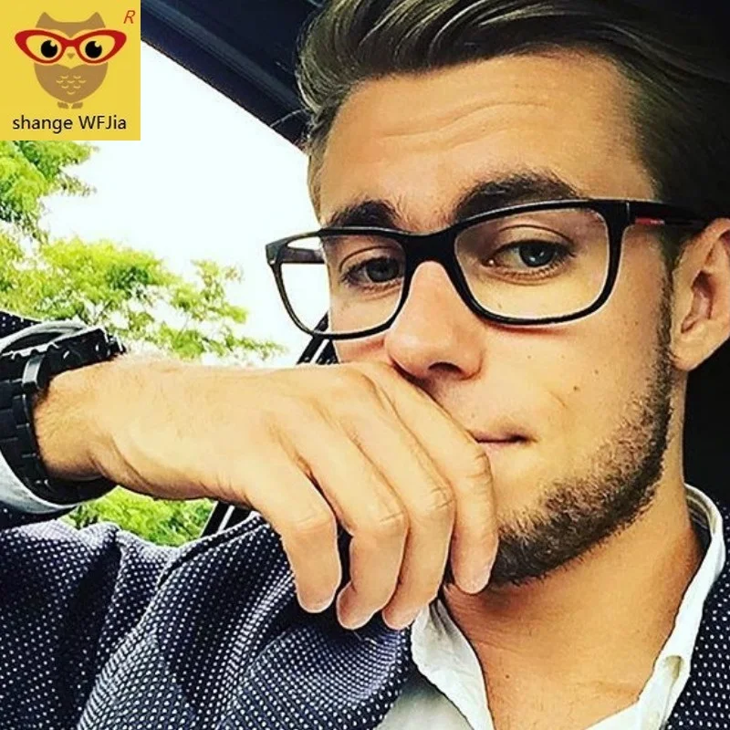 Модная оправа для очков женщин и мужчин черная винтажные Квадратные прозрачные