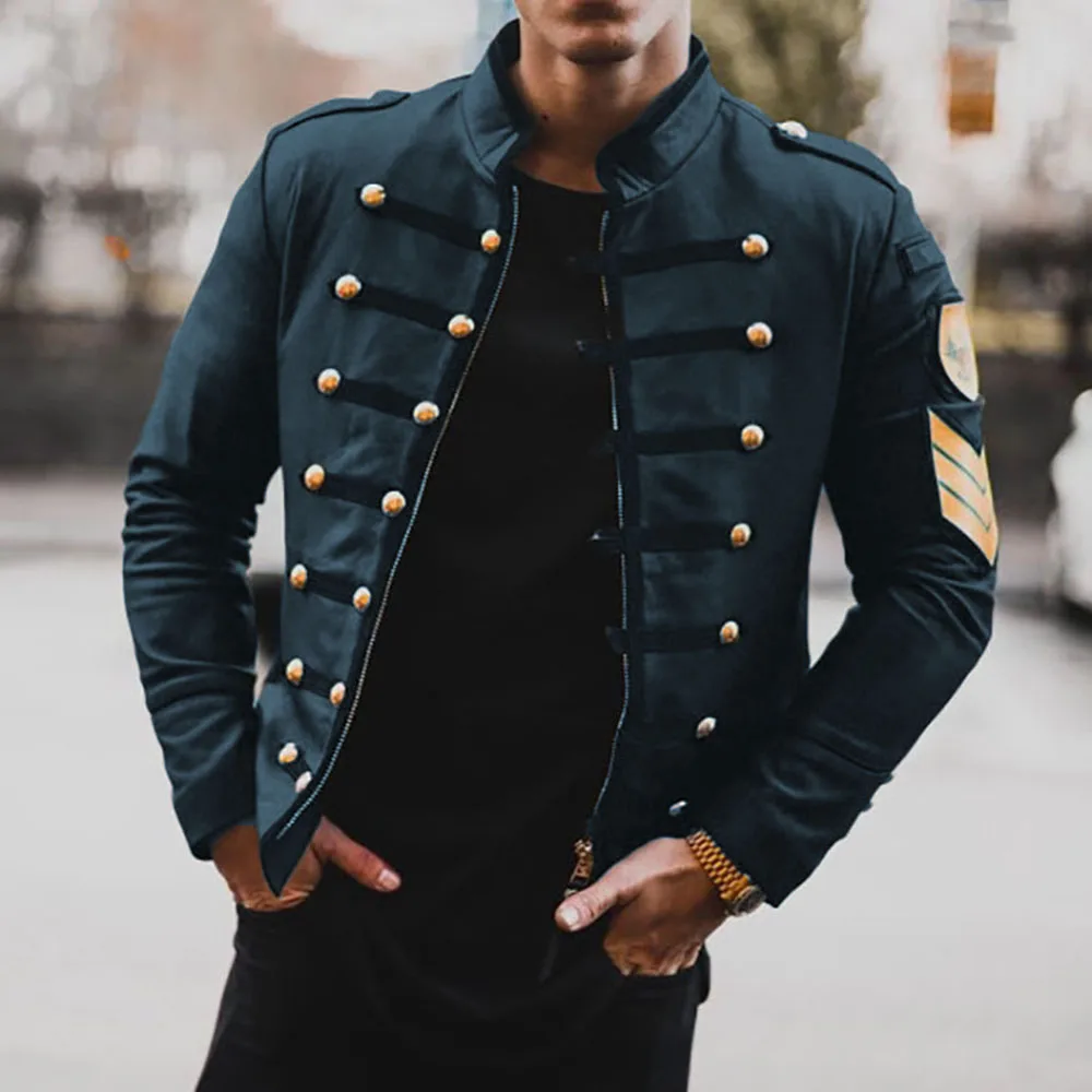 Мужская куртка из искусственной кожи осенняя черная короткая с длинным рукавом