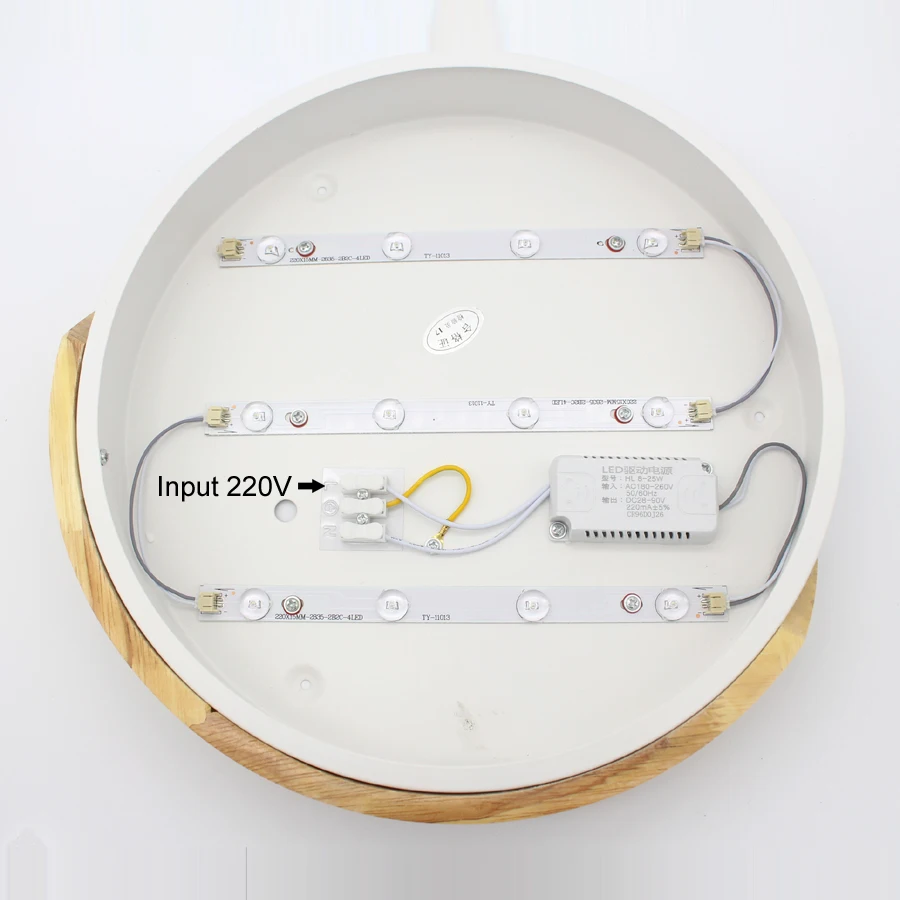 $13.81 Black White Modern Led Wood Ceiling Lamp Dimmable 220v 18w Nordic Vintage Flat Ceiling Led Lights for Room Kids Kitchen Bedroom