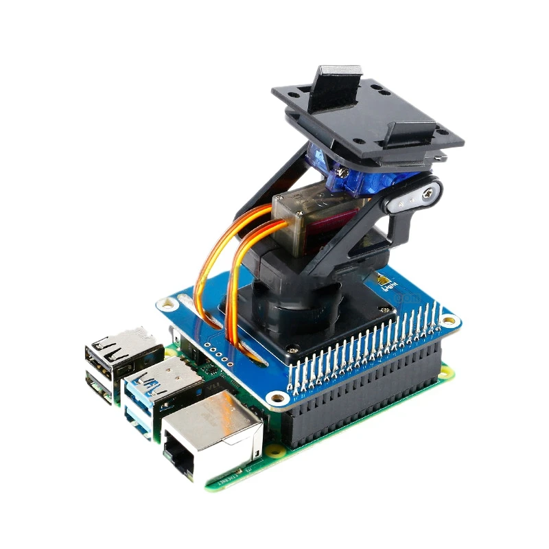 

Плата расширения для Raspberry Pi 2-Degree-Of-Freedom, панорама/наклон, встроенный модуль датчика окружасветильник PCA9685/TSL2581FN