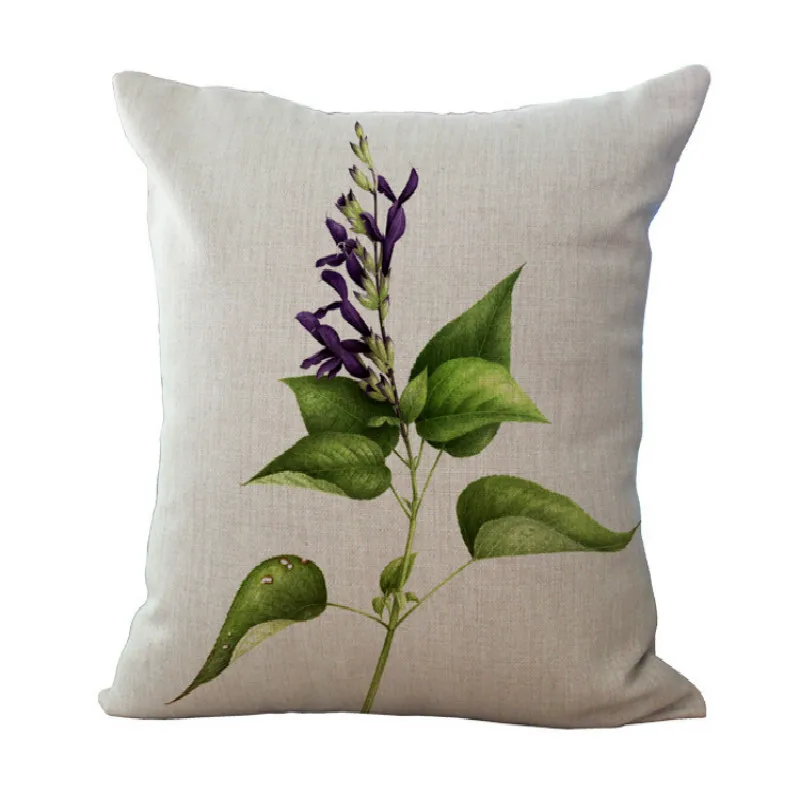 Цветочная Роза маленькая свежая подушка из хлопка и льна|Наволочки| |