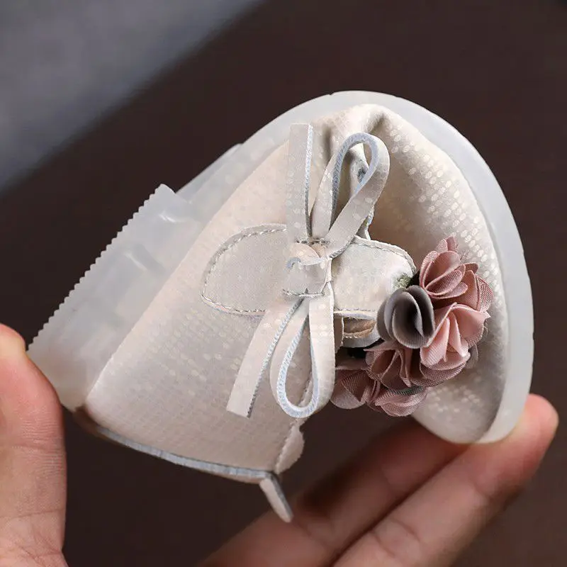 

Kid Girls Autumn Style Princess Shoes With Big Flower Lace Spring Children Shoe Girls Princess Dance Sneakers Kids Shoes13