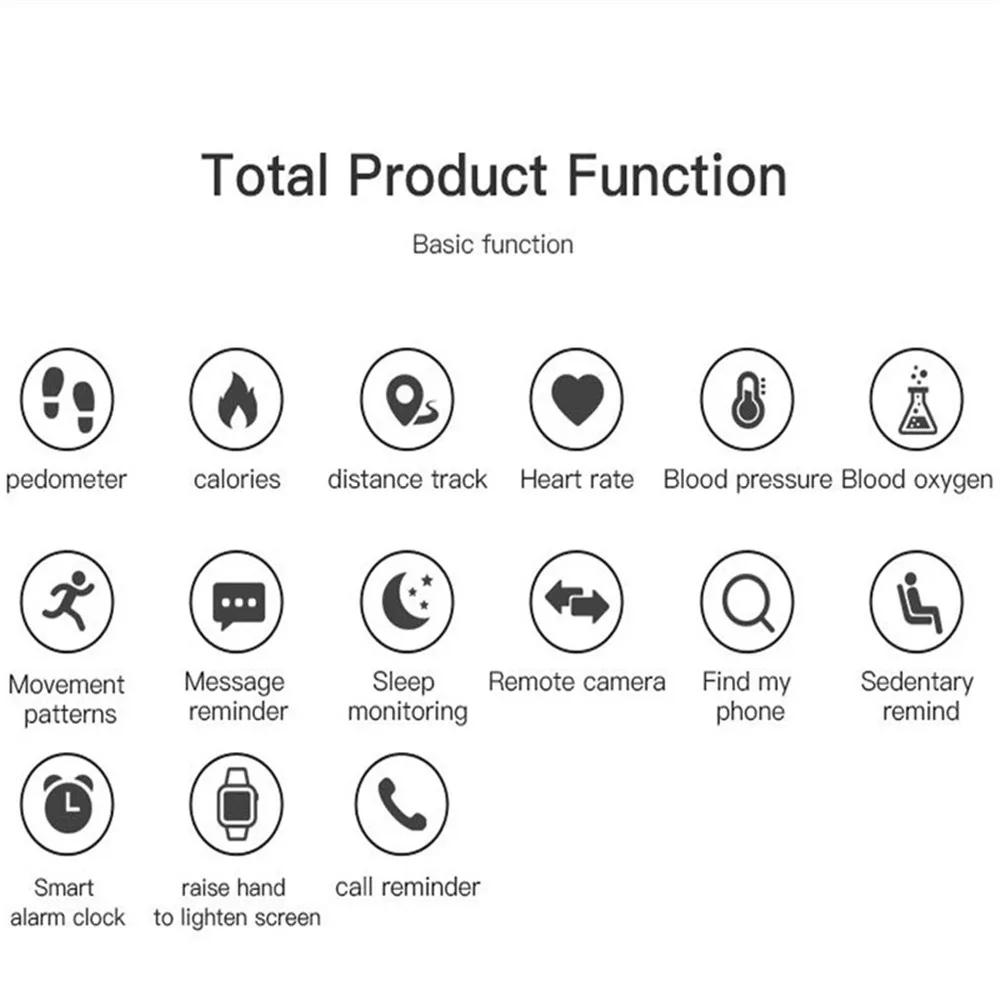 D18 Новые смарт часы для мужчин кровяное давление круглые Bluetooth умные женские