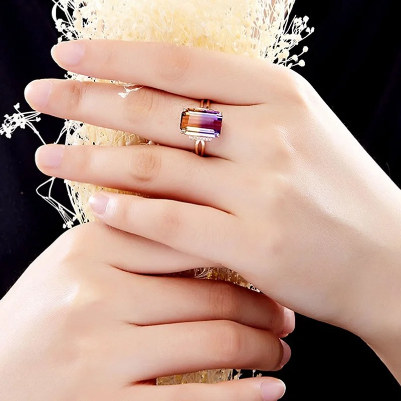 Новинка модное регулируемое кольцо цвета розового золота серебряное