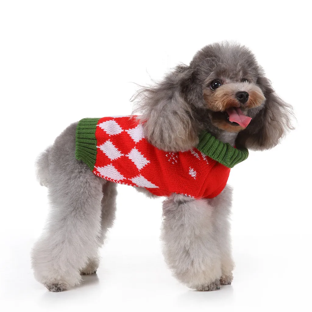 Повседневный Рождественский жилет для домашних животных кошек и собак зимняя