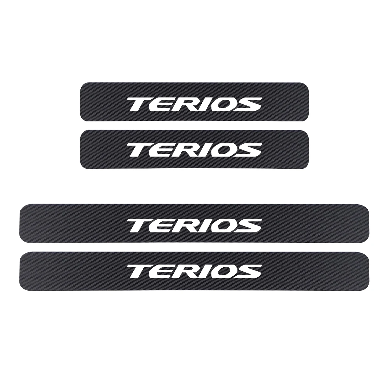 Наклейки на порог двери автомобиля из углеродного волокна для Daihatsu Terios MIRA COPEN