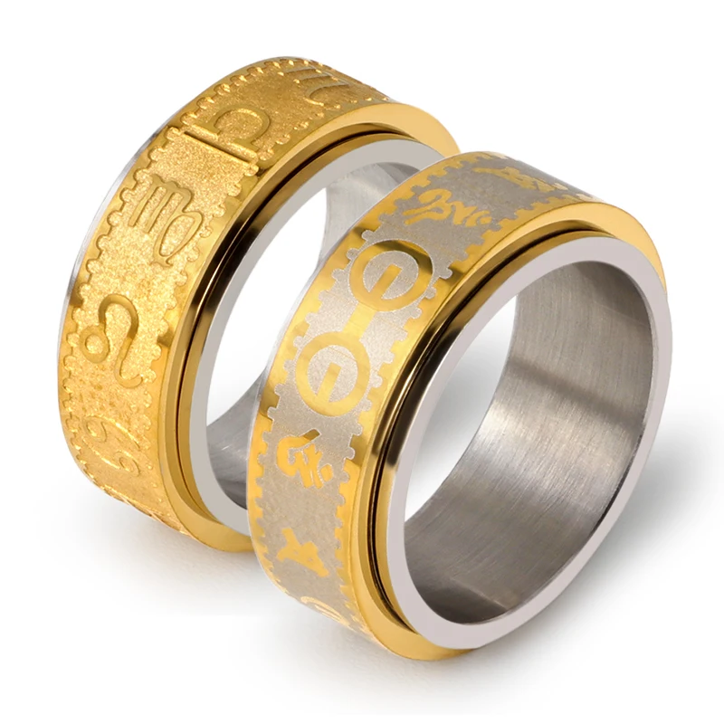 Классическое дизайнерское кольцо с буквами для мужчин и женщин кольца из