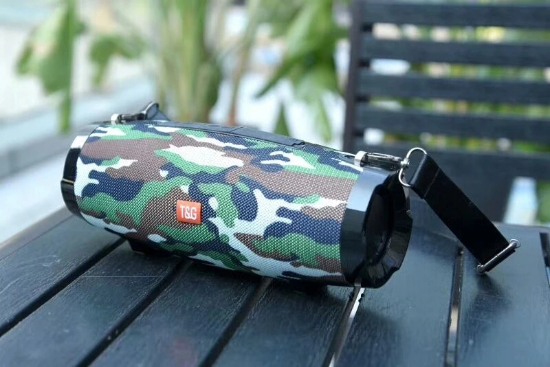 Camouflage 20 Вт Bluetooth Колонка Портативная колонка музыкальный плеер центр Boom Box с fm-радио AUX TF карта компьютерные колонки сабвуфер - Цвет: Camouflage
