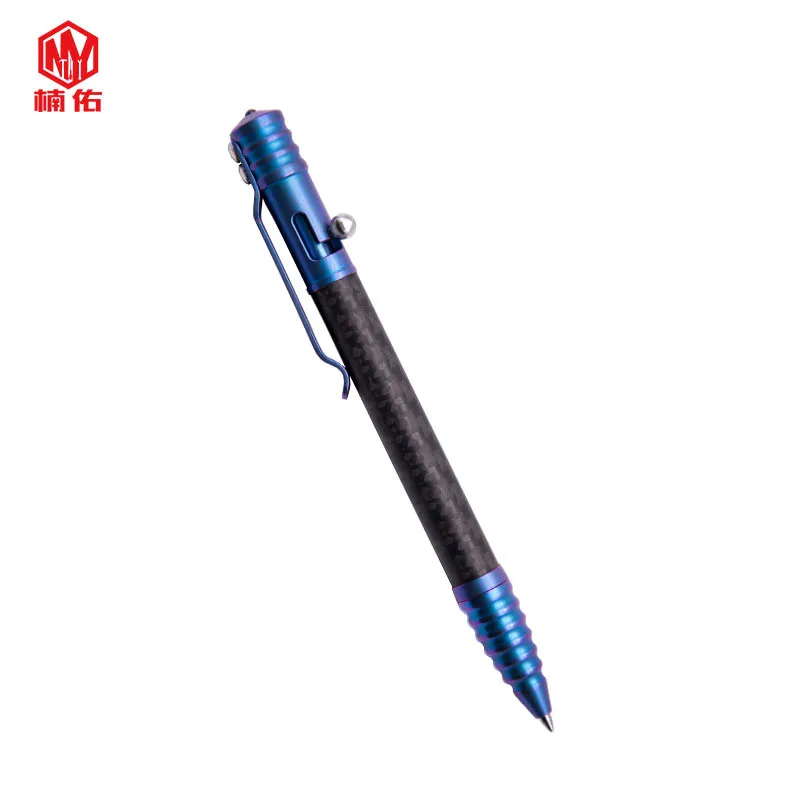 Murah Titanium Alloy Pena Taktis Serat Karbon Outdoor Jendela Rusak Menulis EDC Pena Taktis Portable Pertahanan Diri Alat