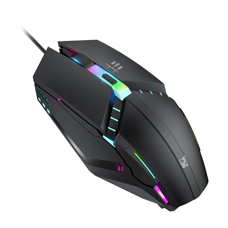 Проводная компьютерная мышь 1600 dpi, проводная USB мышь, RGB подсветка, светодиодный мышь s, эргономичная мышь для Windows, Xiaomi, huawei, ПК, ноутбука
