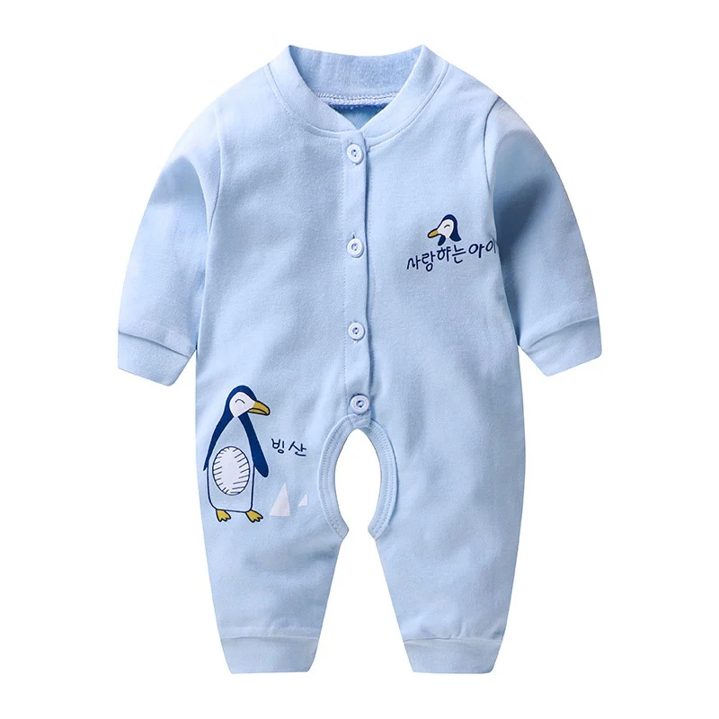 

ZWF670 Newborn Baby Clothes Cotton Long Sleeve Spring Autumn Baby Rompers Soft Infant Clothing Toddler Baby Boy Girl Jumpsuits