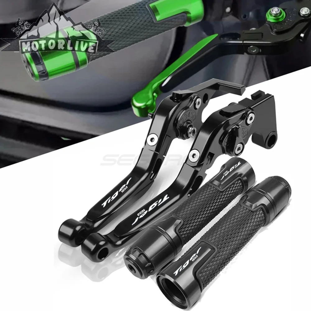 

For TRIUMPH TIGER 1050/Sport 2017-2019 Motorcycle Folding ExtendableMoto CNC Adjustable Clutch Brake Levers Handle Rubber Sleeve
