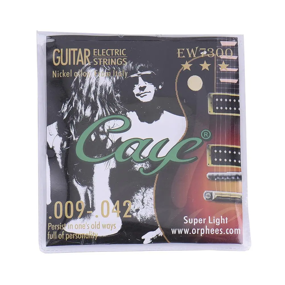 orphee caye ew serie elektrische gitarre saiten set metall rock hexagonal carbon stahl elektrische gitarre string gitarre zubehör free global shi