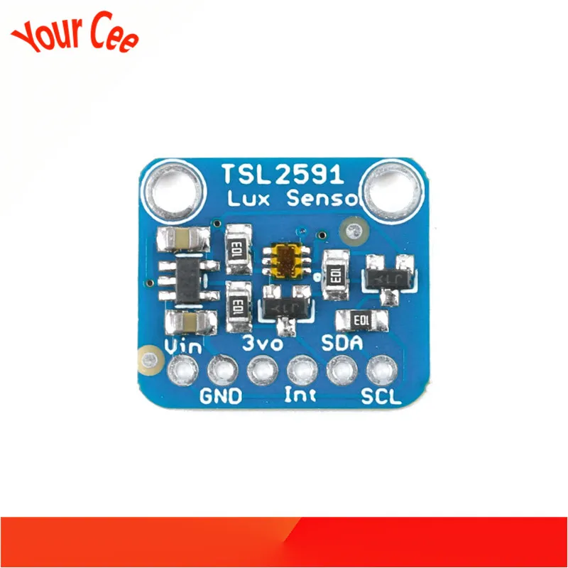 Цифровой оптический сенсорный модуль TSL2591 светильник IC I2C 3 В 5 в с высоким