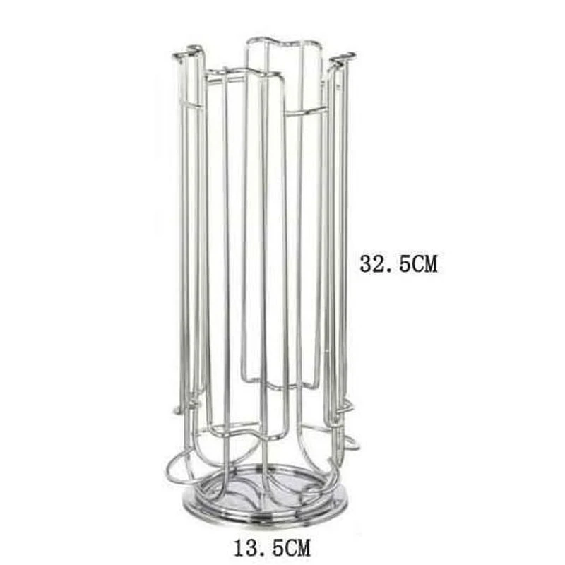 

Rotatable 24Cups Pods Holder Dolce Gusto Capsule Holder Metal Coffee Capsule Holder Stand Capsul Storage Shelves Rack