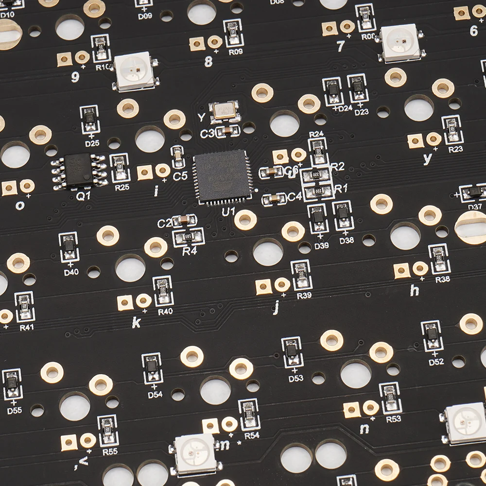 65% механическая клавиатура PCB пластина QMK тип-c программируемая плата