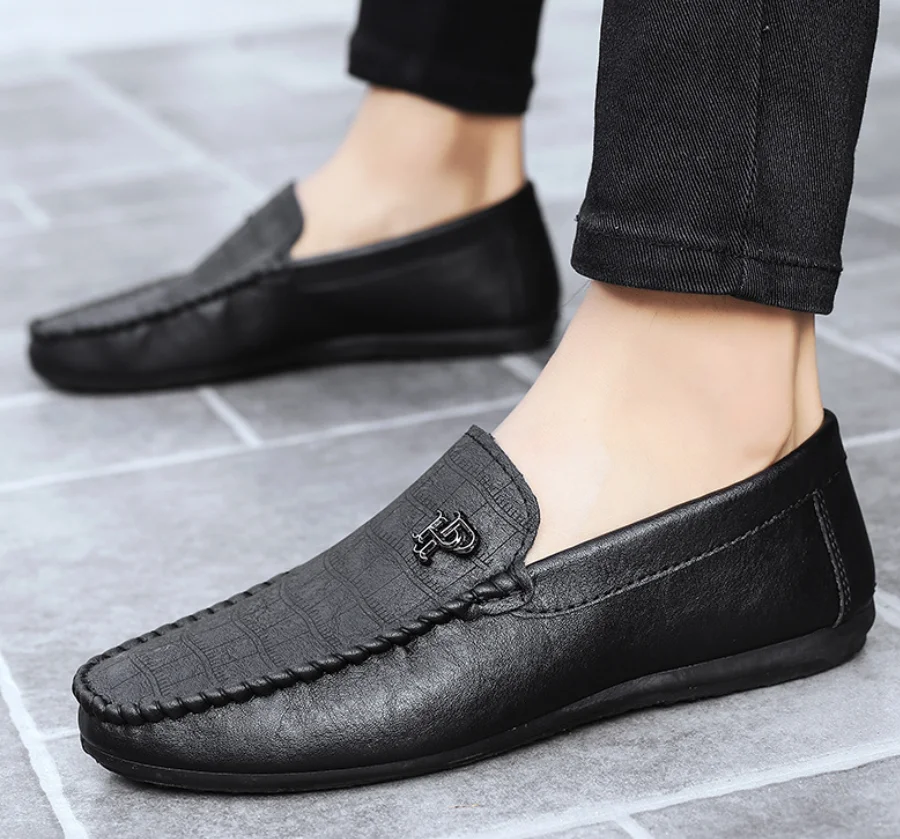 

Breathable Man Shoes Leather Mens Moccasin Shoes Fashion Leather Loafer Shoes Men Luxury Male Casual Footwear