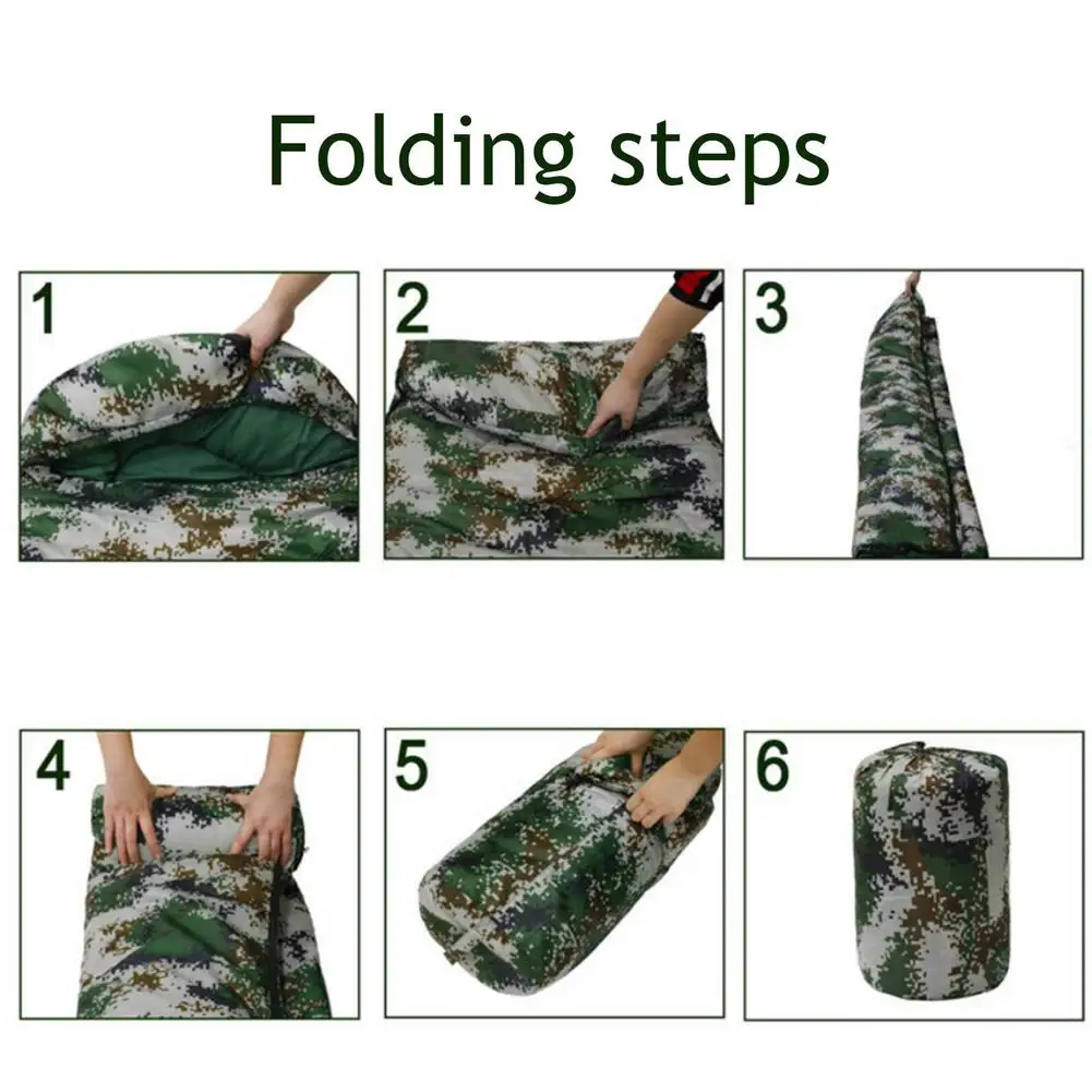 

Envelope Outdoor Camping Adult Sleeping Bag Portable Ultra Light Waterproof Travel Hiking Sleeping Bag camouflage
