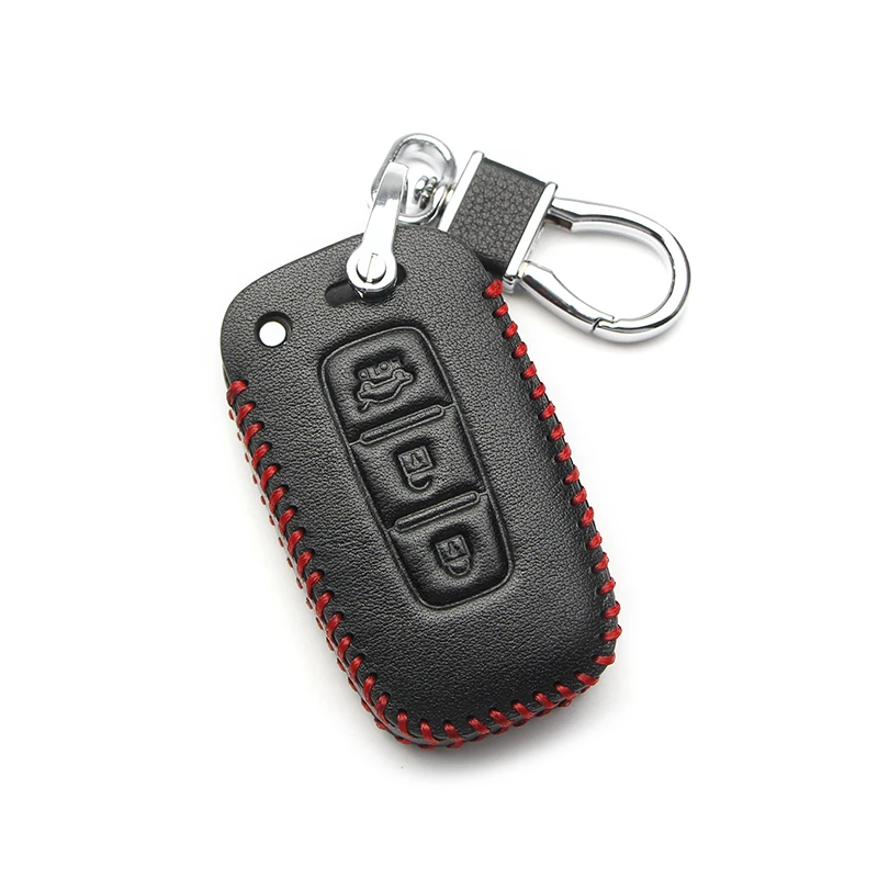 Автомобильный кожаный чехол для автомобилей дистанционный флип ключей KIA 2019 Rio