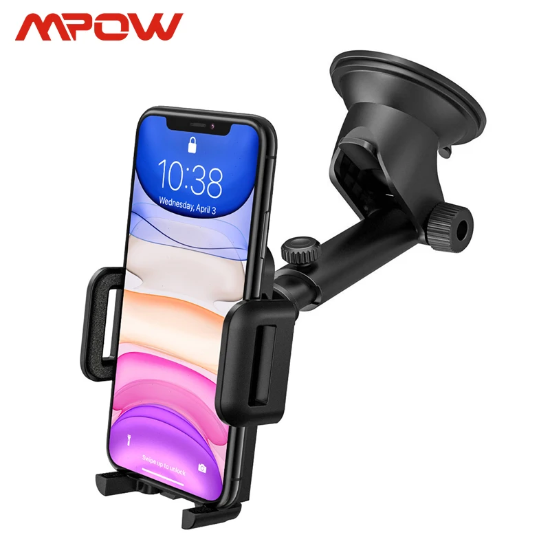 

Mpow CA032 2nd Version Car phone holder Stand Adjustable Dashboard Cellphone Mount With Washable Sticky Pad 360 degree Rotation