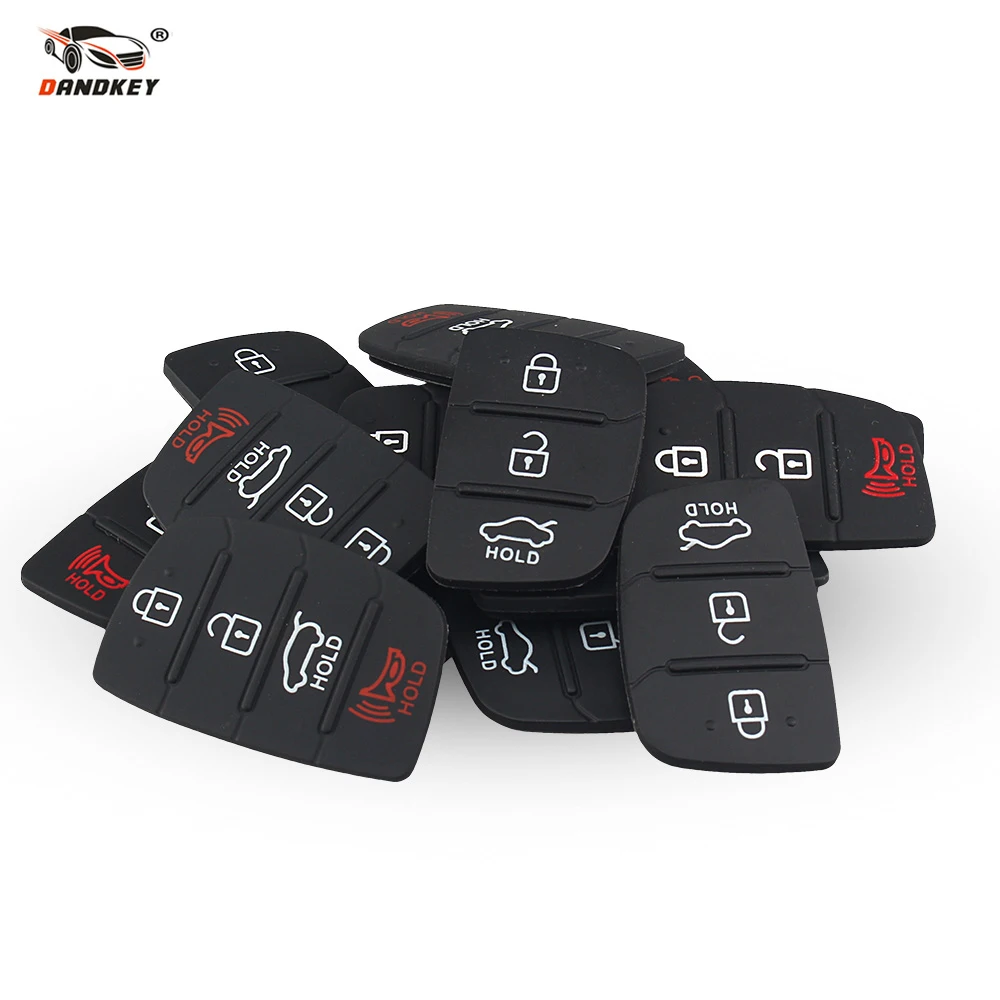 Dandkey 3 4 кнопки силиконовый чехол для автомобильного ключа резиновый Hyundai I30 i35 iX20