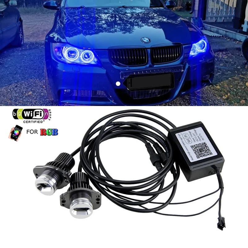WIFI RGB Светодиодный Маркер E90 LCI 24 Вт светодиодный ангельский глаз без ошибок для BMW