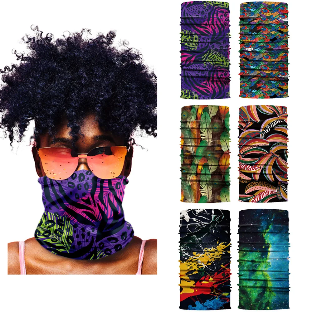 

Multifunctional Bandana Outdoor Seamless Balaclava Magic Scarf Buffe Dustproof Cycling Neck Gaiter Face Shield Men Women Masks