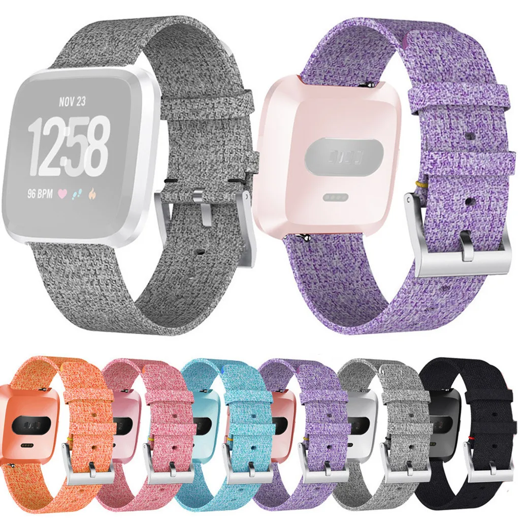 Ouhaobin ремешок для Fitbit Versa 2 Band Роскошные тканые тканевые ремешок сменный Браслет для Fitbit Versa 2 ремешок 910#2