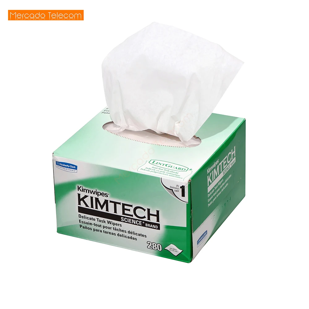 Best Price 280 PCS KIMTECH Kimwipes Fiber cleaning paper kimperly wipes Optical fiber wiping paper Import Free shipping