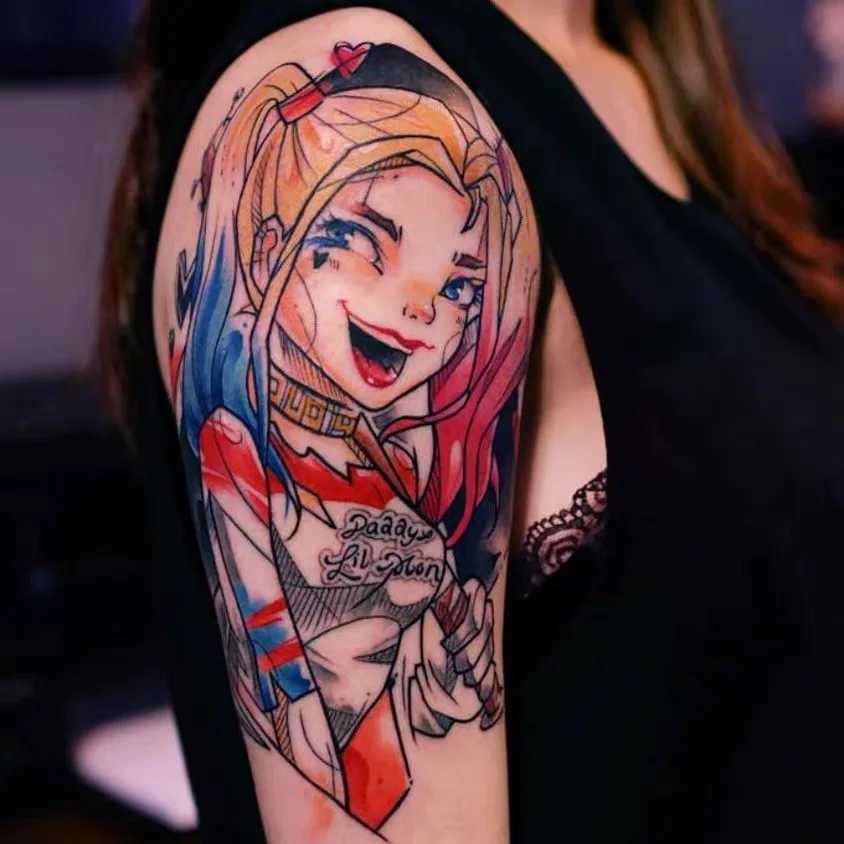 Аниме поддельная Татуировка наклейка водостойкая Временная Сейлор Мун Русалка