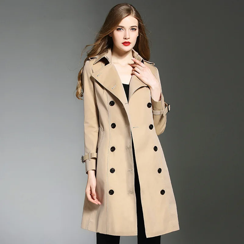 BURDULLY новинка 2019 весна-осень модный женский плащ клетчатая ветровка с длинным