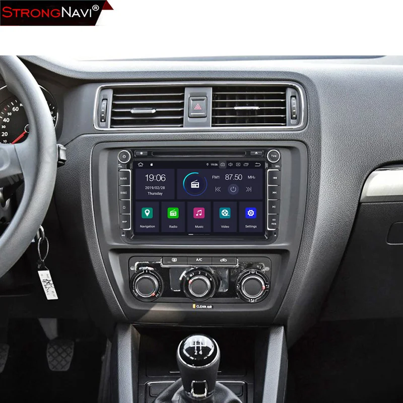 8 дюймов Android 9 0 4 + 64G ips Автомобильный мультимедийный плеер для VW Magtan Volkswagen SKODA GOLF 5 6