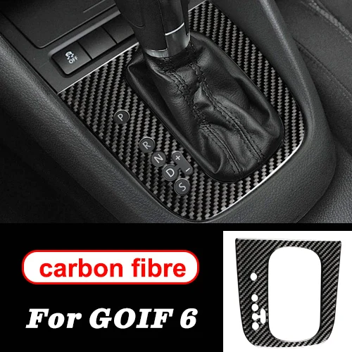 Gear panel A Для volkswagen golf 6 gti R MK6 аксессуары LHD RHD автомобильный Стайлинг углеродное волокно рулевое колесо Шестерня двери панели внутренние наклейки - Название цвета: Gear panel A