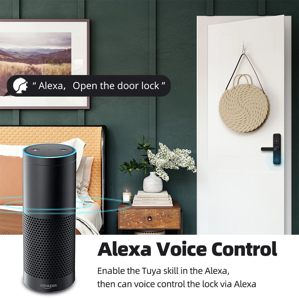 Zemismart Tuya Zigbee Alexa дверной замок с голосовым управлением интеллектуальный