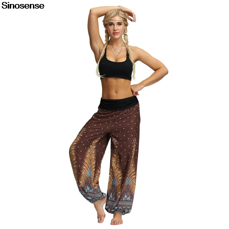 Женские спортивные штаны-шаровары с высокой талией длинные штаны повседневные