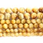 Очаровательные каменные бусины из натурального золота тигровый глаз, круглые бусины россыпью, для самостоятельного изготовления ювелирных изделий, ожерелье, браслеты, серьги, 4681012 мм