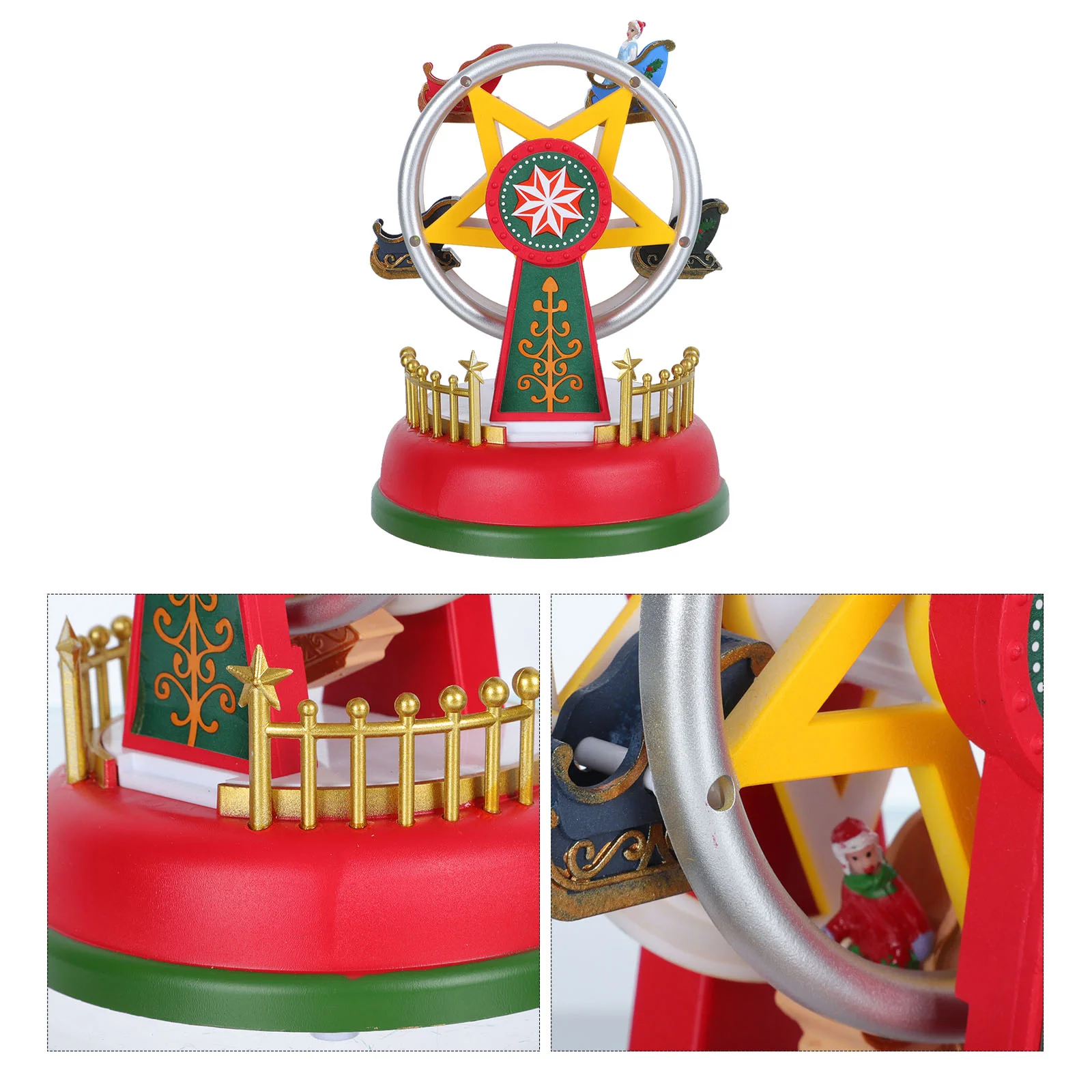 1Pc Box Desktop Ornament Adorable Sky Wheel Luminous Box for Children