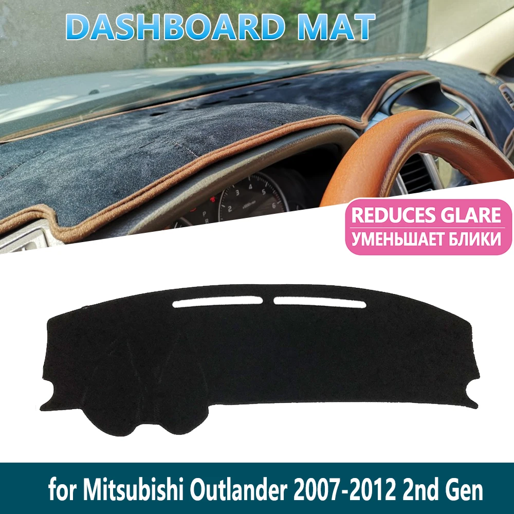 Коврик для приборной панели Mitsubishi Outlander 2007 2008 2009 2012 2nd Gen Внутренний