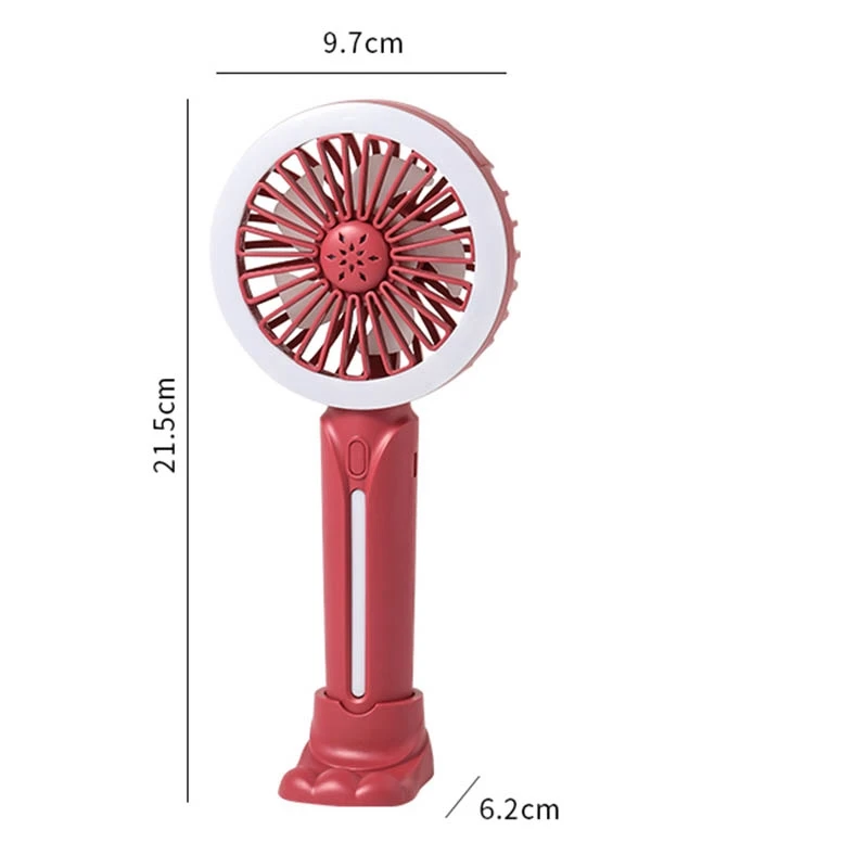

Summer Portable Mini Fan 3 Speed Adjustable Fans USB Rechargeable Desk Handheld Air Conditioner Cooler Outside