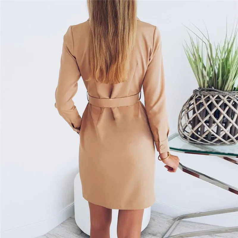 Женский офисный Блейзер LOULAN QUEEN элегантный осенний пиджак А-силуэта с длинными